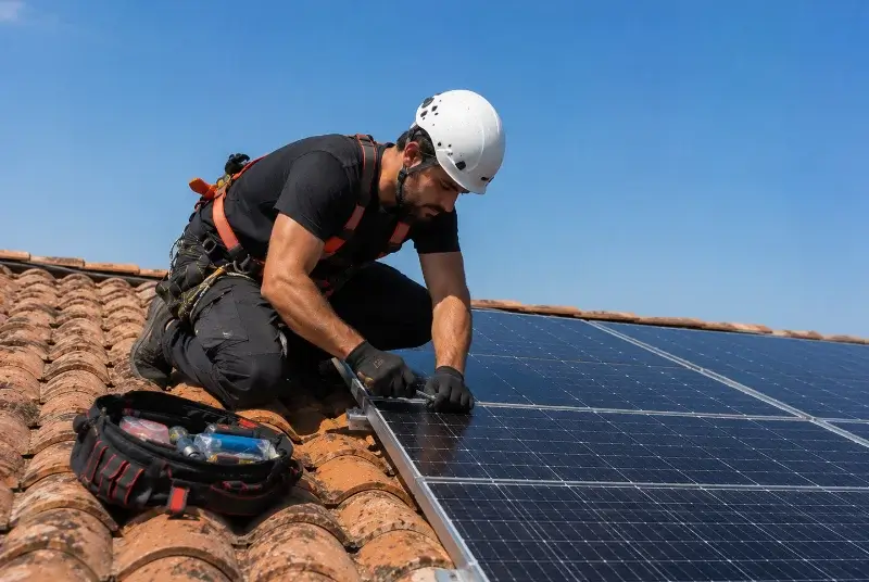 Maintenance et monitoring de panneaux solaires à Nousty