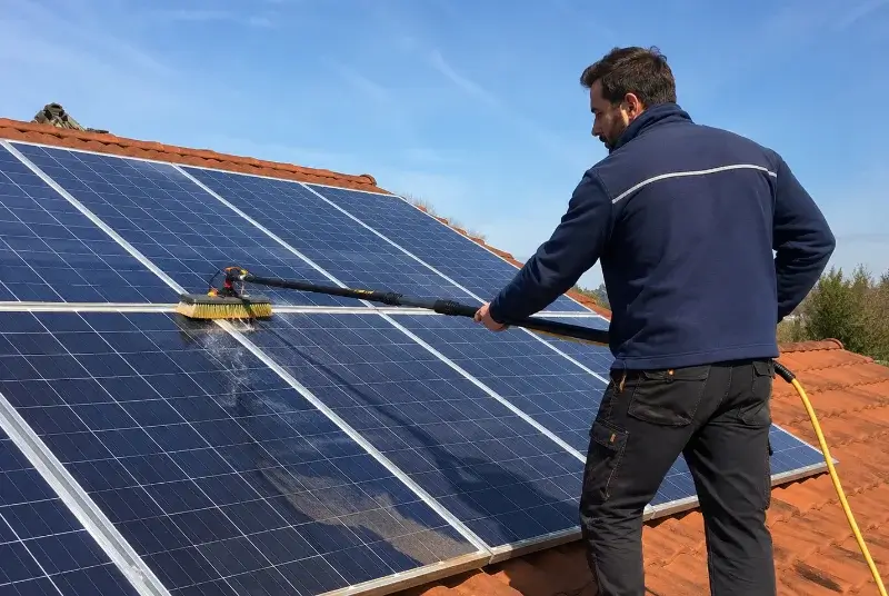 Nettoyage et entretien de panneaux solaires à Nousty