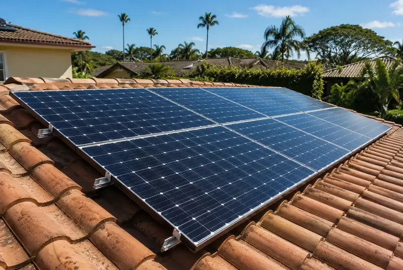 Installation de panneaux solaires à Nousty